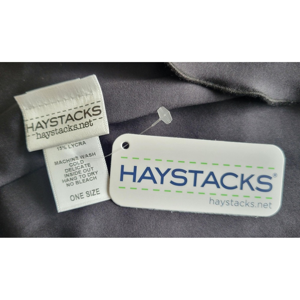 NWT Haystacks Black Brazilian Long Bias Skirt - Picture 3 of 6